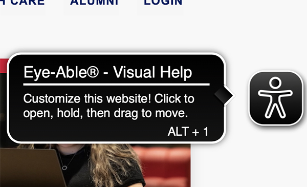 Eye-Able provides visual help within Blackboard, UIC's LMS