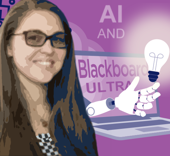 Simona Narubin Durbin is interviewed about using AI Design Assistant for Blackboard Ultra.